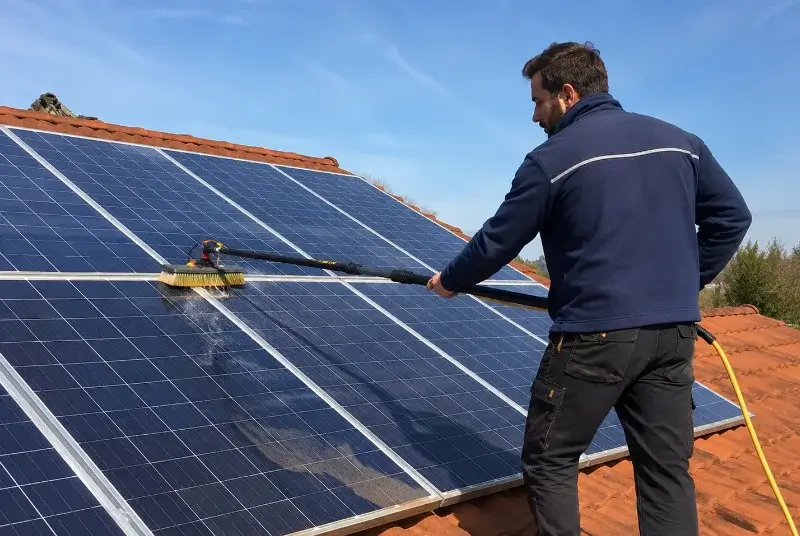 Nettoyage et entretien de panneaux solaires à Rohrwiller